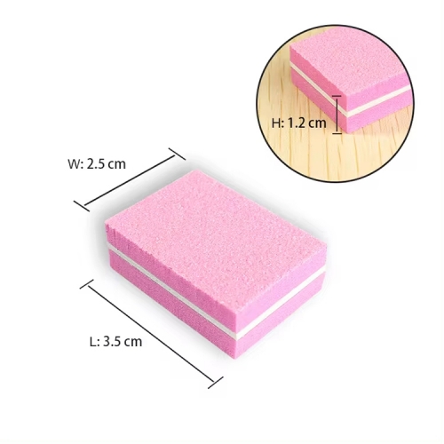 Mini blok polerski różowy Sandwich 100/180 50 szt